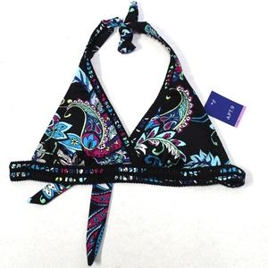 Art.9 XL Bikini Top Crochet Paisley Halter Push-Up